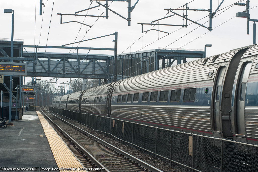 North East regional going through the station
